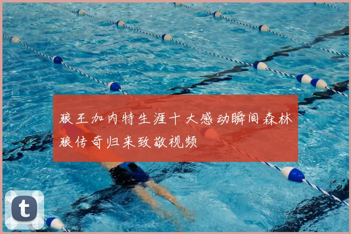 狼王加内特生涯十大感动瞬间森林狼传奇归来致敬视频