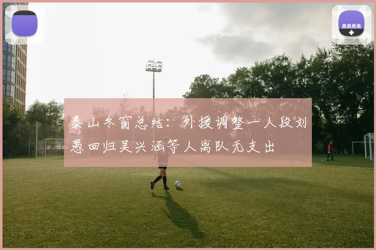 泰山冬窗总结：外援调整一人段刘愚回归吴兴涵等人离队无支出